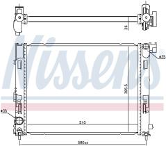 Nissens 606725 - RADIA NISSAN MICRA/JUKE/CAPTUR/CLIO (16>)