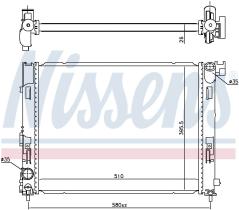 Nissens 606725 - RADIA NISSAN MICRA/JUKE/CAPTUR/CLIO (16>)