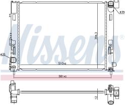 Nissens 606726 - RADIA DACIA/RENAULT/NISSAN 1.0/1.5 DCI (17>)