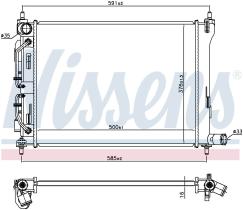 Nissens 606732 - RADIADOR KIA STONIC(YB)(17-)1.4 CVV