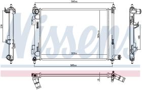 Nissens 606733 - RADIADOR KIA STONIC(YB)(17-)1.2 CVV