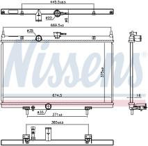Nissens 606768 - RADIADOR NISSAN SENTRA(B16)(06-)2.0