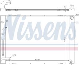 Nissens 606837 - RADIADOR TOYOTA SIENNA II(CL20.XL20