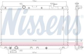 Nissens 606841 - RADIADOR HONDA ACCORD IX(13-)3.5 I