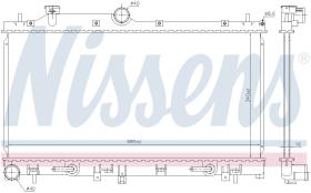 Nissens 606842 - RADIADOR SUBARU IMPREZA(GH.GR.G3)(0