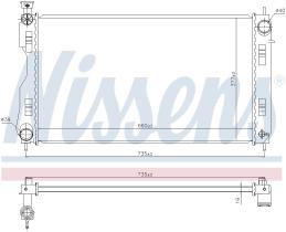 Nissens 606844 - RADIADOR SUBARU IMPREZA(GT)(16-)2.0