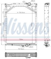 Nissens 606978 - RADIADOR VOLVO BUS B6R