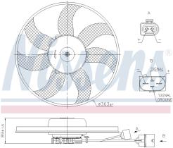 Nissens 85699 - VENTILADOR SEAT ALTEA(5P)(04-)2.0 T