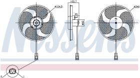 Nissens 85947 - VENTILADOR PEUGEOT 307(3_)(00-)2.0