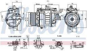 Nissens 890060 - COMPRESOR BMW-BRILLIANCE 3 F35 335L