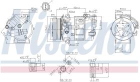 Nissens 890210 - COMPRESOR CITROEN C4 PICASSO (UD)(0