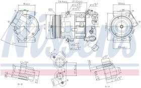 Nissens 890324 - COMPR CITROEN C3 II/DS3 (10>) C4 PICASSO (13>) 208/308 II
