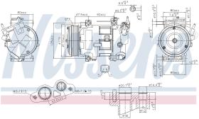 Nissens 890606 - COMPRESOR CITROEN C3 II(A51)(09-)1.