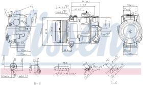 Nissens 890696 - COMPRESOR MERCEDES E-CLASS W 207(09