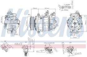 Nissens 890754 - COMPRESOR VOLKSWAGEN ATLAS/TERAMONT