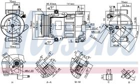 Nissens 890758 - COMPR FORD FIESTA VI/B MAX/ TRANSIT COURIER (14-)