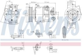 Nissens 890767 - COMPRESOR HYUNDAI TUCSON(TL)(15-)2.