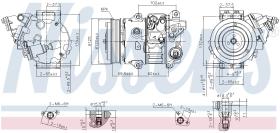 Nissens 890805 - COMPRESOR LEXUS ES VI(ASV60.AVV60.G