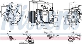 Nissens 890816 - COMPRESOR INFINITI G 37