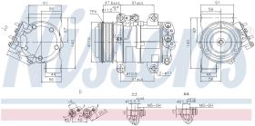 Nissens 890874 - COMPRESOR INFINITI QX56(08-)5.6 I V