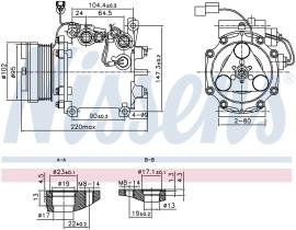 Nissens 890879 - COMPRESOR MITSUBISHI ECLIPSE(06-)2.