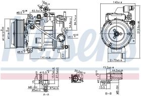 Nissens 890880 - COMPRESOR INFINITI EX 35