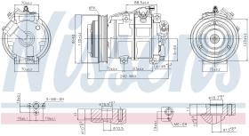 Nissens 890881 - COMPRESOR ACURA RDX(12-)3.5 I V6 24