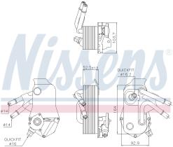 Nissens 91224 - RADIADOR ACEITE BMW 1 E81-E82-E87-E