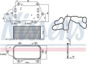 Nissens 91225 - RADIADOR ACEITE CHRYSLER 300C(04-)3