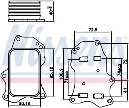 Nissens 91234 - RADIADOR ACEITE PEUGEOT 208(12-)1.5