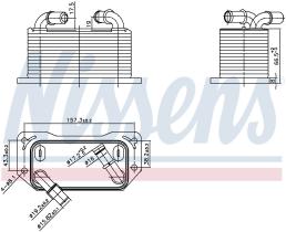 Nissens 91237 - RADIADOR ACEITE VOLVO V40(12-)D4