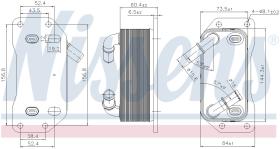 Nissens 91254 - RADIADOR ACEITE VOLVO XC 60(08-)2.0