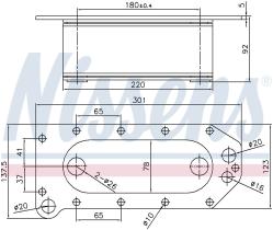 Nissens 91257 - RADIADOR ACEITE VOLVO FE II(12-)240
