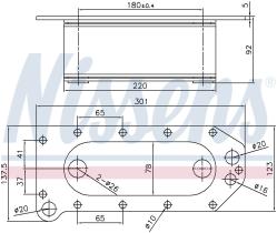 Nissens 91257 - RADIADOR ACEITE VOLVO FE II(12-)240