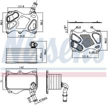 Nissens 91270 - RADIADOR ACEITE MERCEDES C-CLASS W