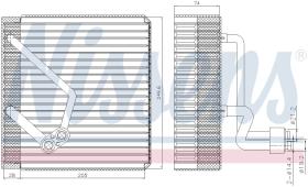 Nissens 92342 - EVAPORADOR HYUNDAI TUCSON(JM)(04-)2