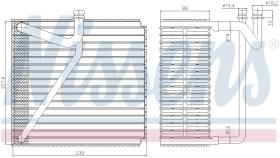 Nissens 92345 - EVAPORADOR MERCEDES ML-CLASS W 163(