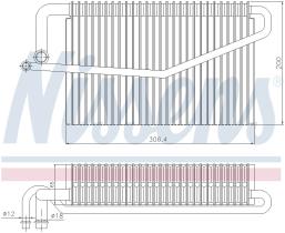 Nissens 92346 - EVAPORADOR MERCEDES C-CLASS W 203(0