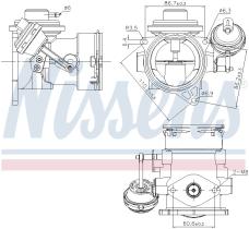 Nissens 98297 - VALVULA EGR VOLKSWAGEN TOUAREG(7L)(