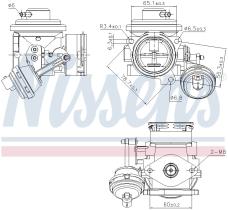 Nissens 98298 - VALVULA EGR VOLKSWAGEN BEETLE (9C1.