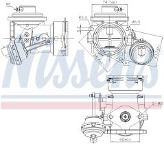 Nissens 98300 - VALVULA EGR VOLKSWAGEN POLO IV(9N)(