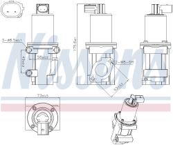 Nissens 98306 - VALVULA EGR LANCIA MUSA(350)(04-)1.