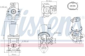 Nissens 98308 - VALVULA EGR HYUNDAI H1(A1)(97-)2.5