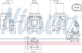 Nissens 98309 - VALVULA EGR HYUNDAI STAREX(TQ)(07-)