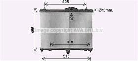 AVA PE2423 - RADIA  PEUGEOT 508 1.6 THP/1.6 HDI (10-)