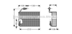 AVA PEV119 - EVAPO CITROEN JUMPER/PEUGEOT BOXER/FIAT DUCATO (02>06)