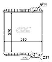 FAMILIA OPCIO C4308N - RADIA NEW HOLLAND LB110/B115/CASE (- CUELLO) - LAT.