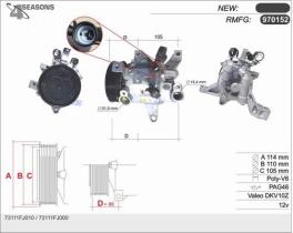 AHE 970152 - COMPR SUBARU IMPREZA/FORESTER/XV (12-)