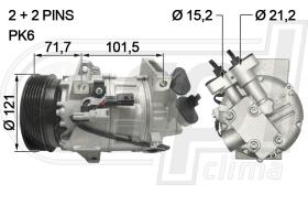 RPL QUALITY APCORE0084 - COMPR RENAULT LAGUNA III 1.6I/3.0DCI (07>)