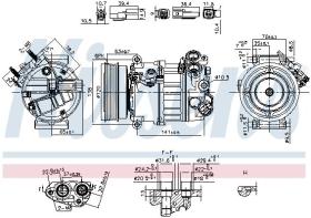 Nissens 890593 - COMPR VOLVO S60 II/S80 II/V70 III (14>)